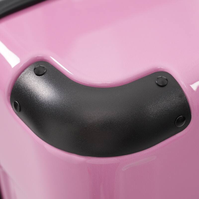 Luggage Set 3 Piece Glossy PC Suitcases with Spinner Wheels, Built-In TSA Lock and Foldable Duffel Bag, for Travel Men & Women