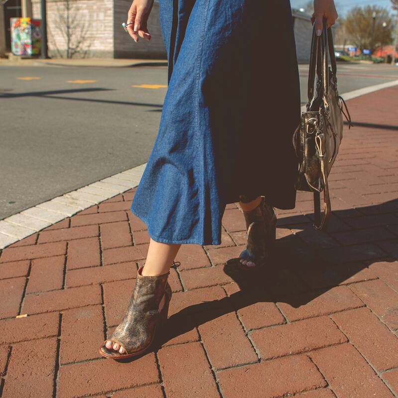 Bed Stu Women's Angelique II Leather Heel - 10 - Black Lux