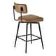 preview thumbnail 25 of 26, Elise Counter Height Swivel Bar Stool Chairs Set of 2 with Metal Frame