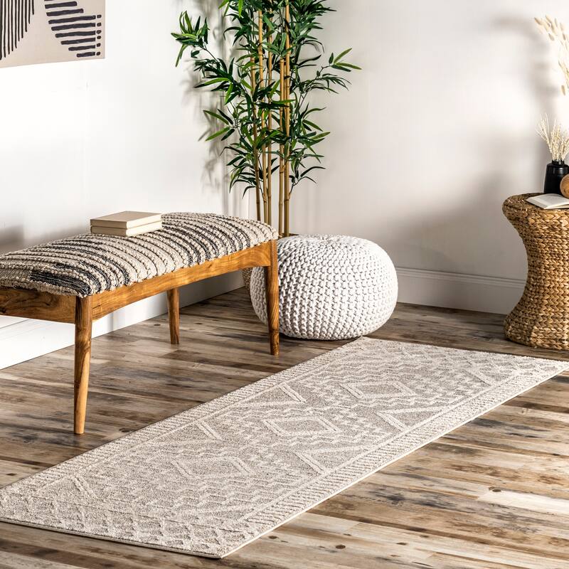 Nuloom Cameron High Low Textured Moroccan Area Rug