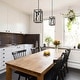 preview thumbnail 6 of 10, Modern Farmhouse 1-Light Wood Pendant Rustic Island Lights for Dining Room