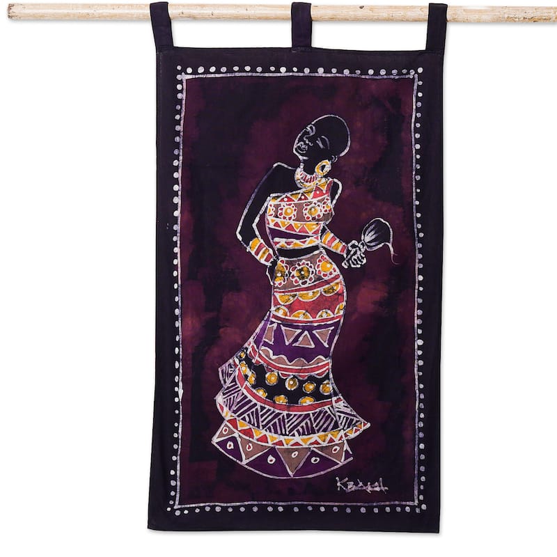 Novica Handmade Empress Dance Cotton Wall Hanging
