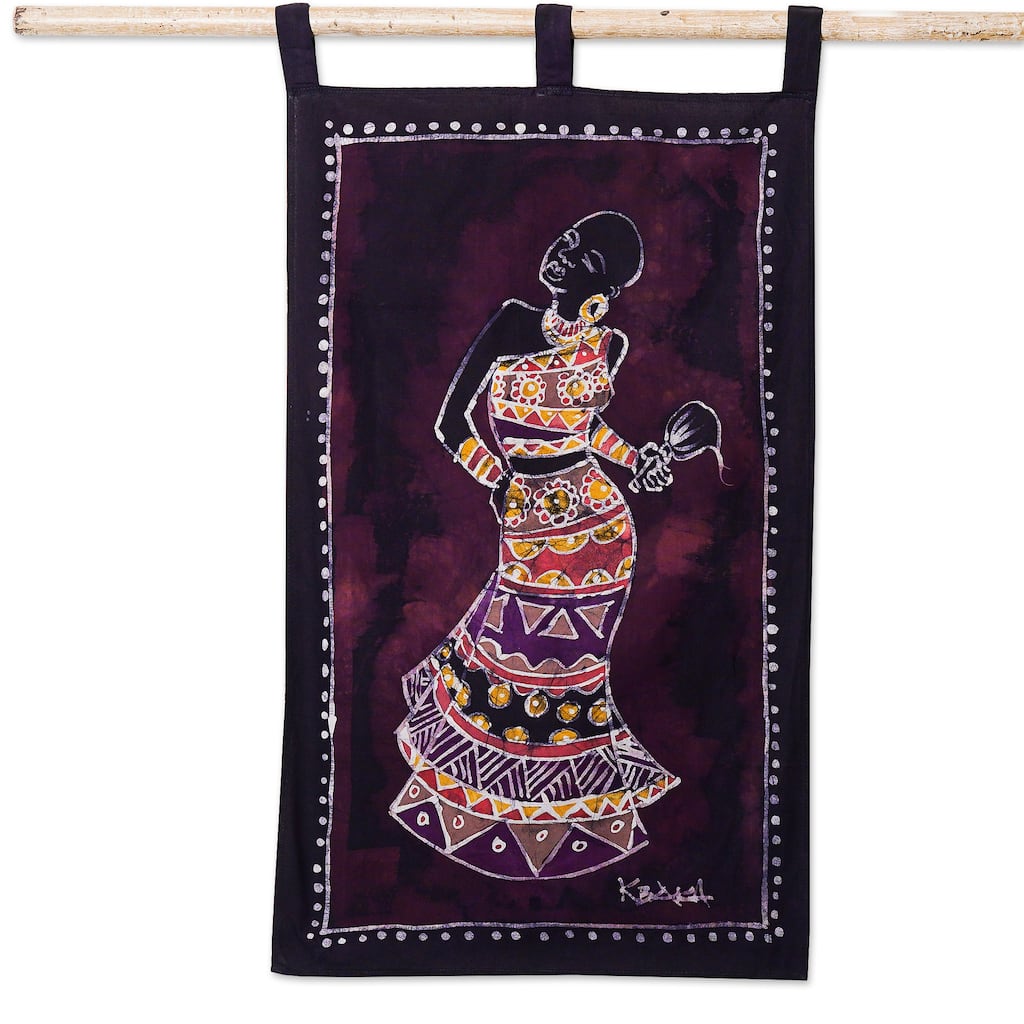 Novica Handmade Empress Dance Cotton Wall Hanging