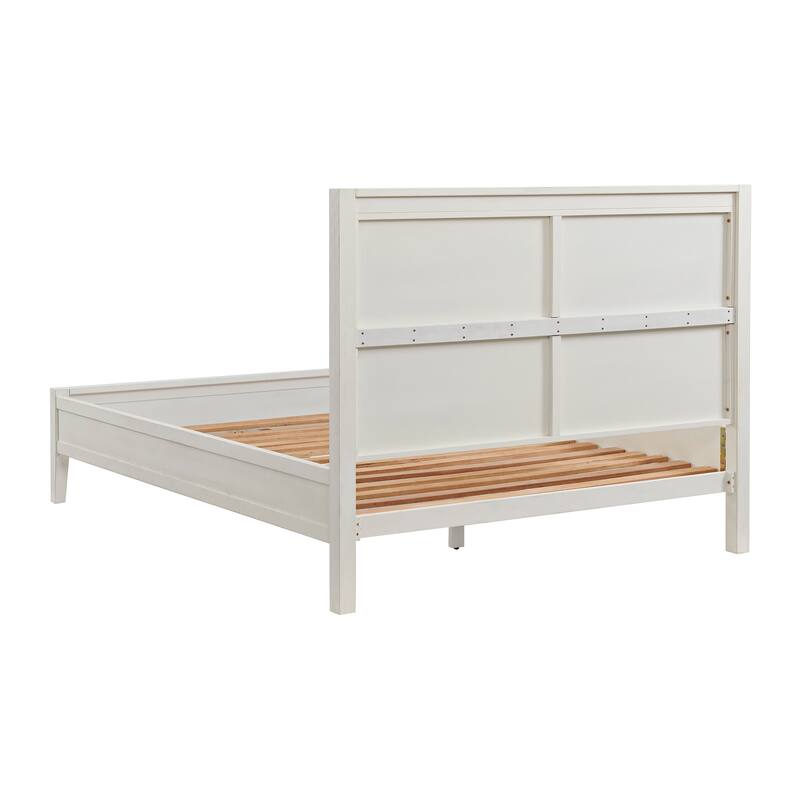 Arden 5-Piece Wood Bedroom Set with Queen Bed, Two 2- Nightstands with open shelf, 5-Drawer Chest, 6-Drawer Dresser