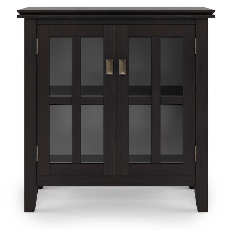 WYNDENHALL Stratford SOLID WOOD 30 inch Wide Low Storage Cabinet - 30"w x 14"d x 31" h