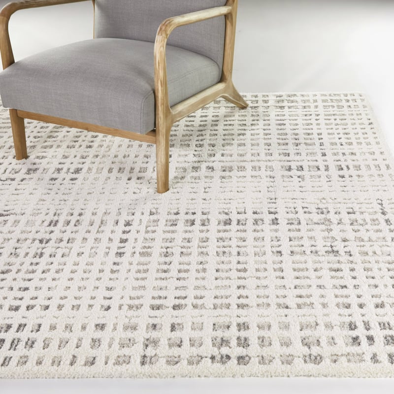 Lowell Modern Abstract Area Rug - 7'10" x 10' - Cream - Rectangle