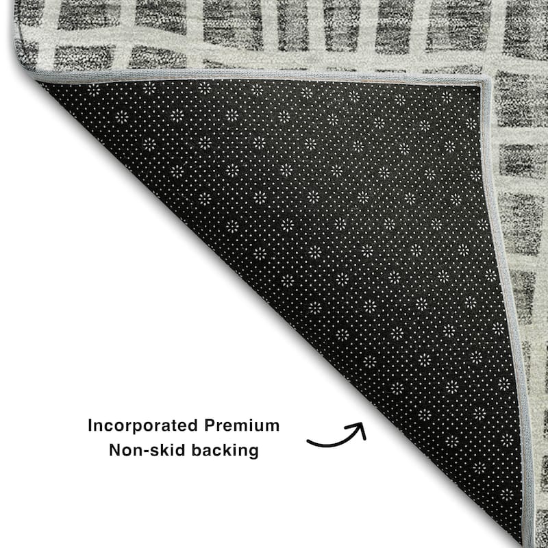 Premium Washable Super Soft Modern Lines Mayfield Rug