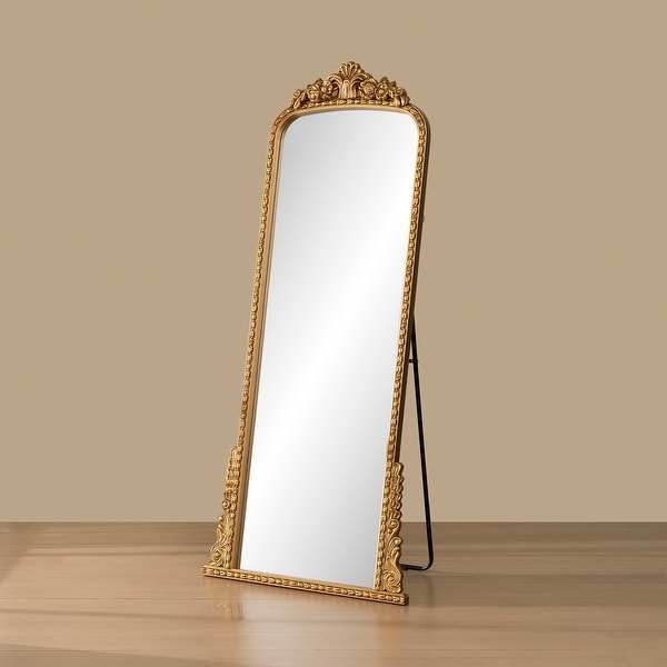 Vintage Ornate Full Length Floor Mirror Baroque Decor - Bed Bath