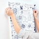 preview thumbnail 4 of 4, Marvels Heroes Schematics Blue Wallpaper