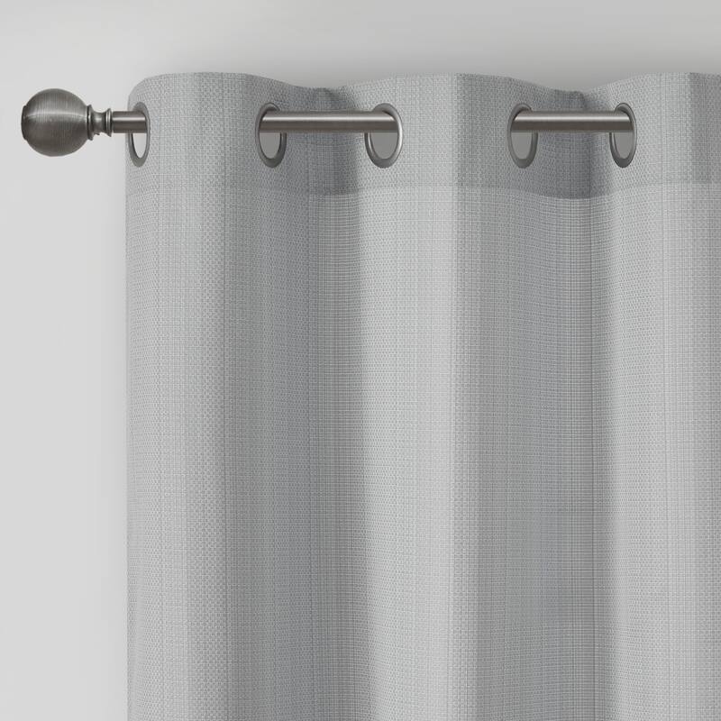 Madison Park Colm Basketweave Room Darkening Curtain Panel Pair