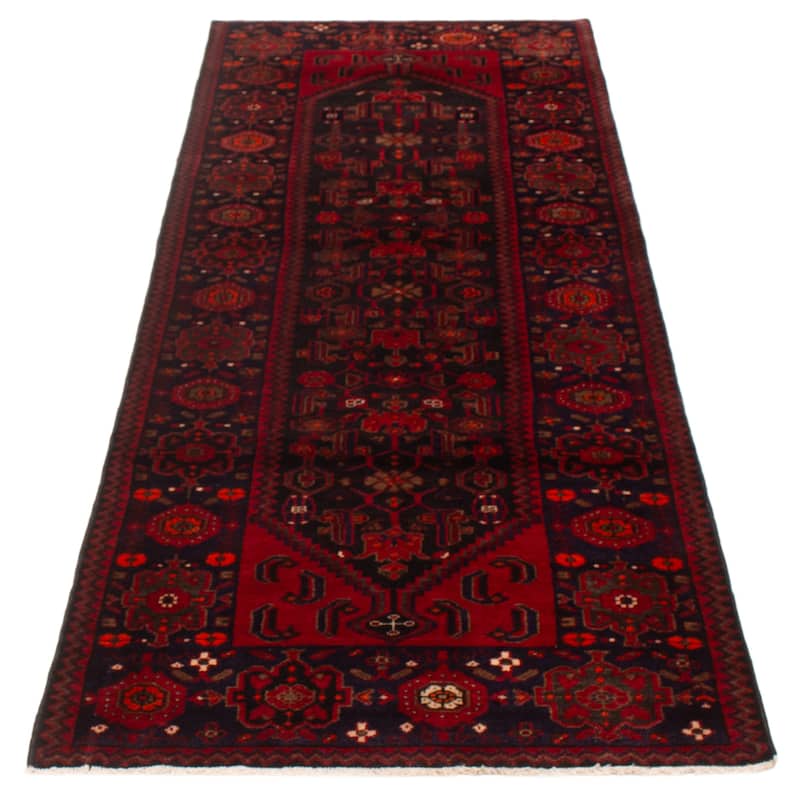 ECARPETGALLERY Hand-knotted Anadol Black Wool Rug - 4'0 x 10'5