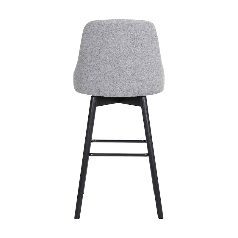 Sicily Faux Leather or Fabric Upholstered Swivel Counter or Bar Stool