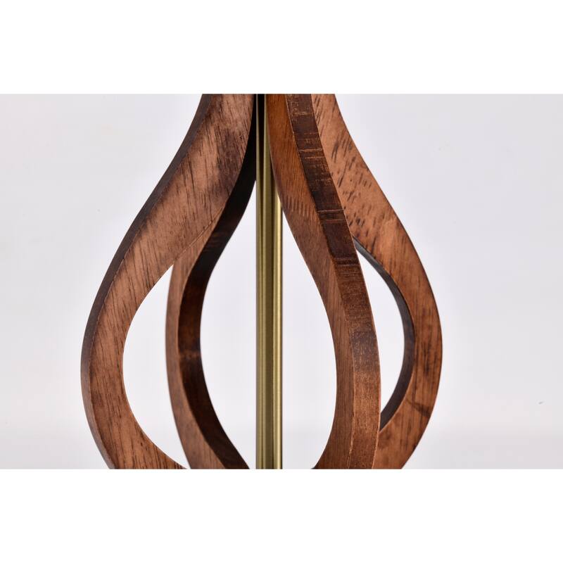 Linen Shade 6 Inch Brass Base Finish Pull Chain Table Lamp