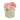 10" Light Pink Hydrangea Bouquet in White Basket - 10 in