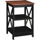 preview thumbnail 39 of 63, Copper Grove Cranesbill X-Base 3-Tier End Table with Shelves