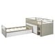 preview thumbnail 26 of 46, L-shaped Combination Twin Loft Bed and Twin Platform Bed with 7 Drawers and Full Guardrails for Bedroom
