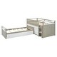 preview thumbnail 10 of 46, L-shaped Space-Saving Twin Loft and Twin Platform Bed Kids Bed with 7 Drawers and Full Guardrails,Ample Storage