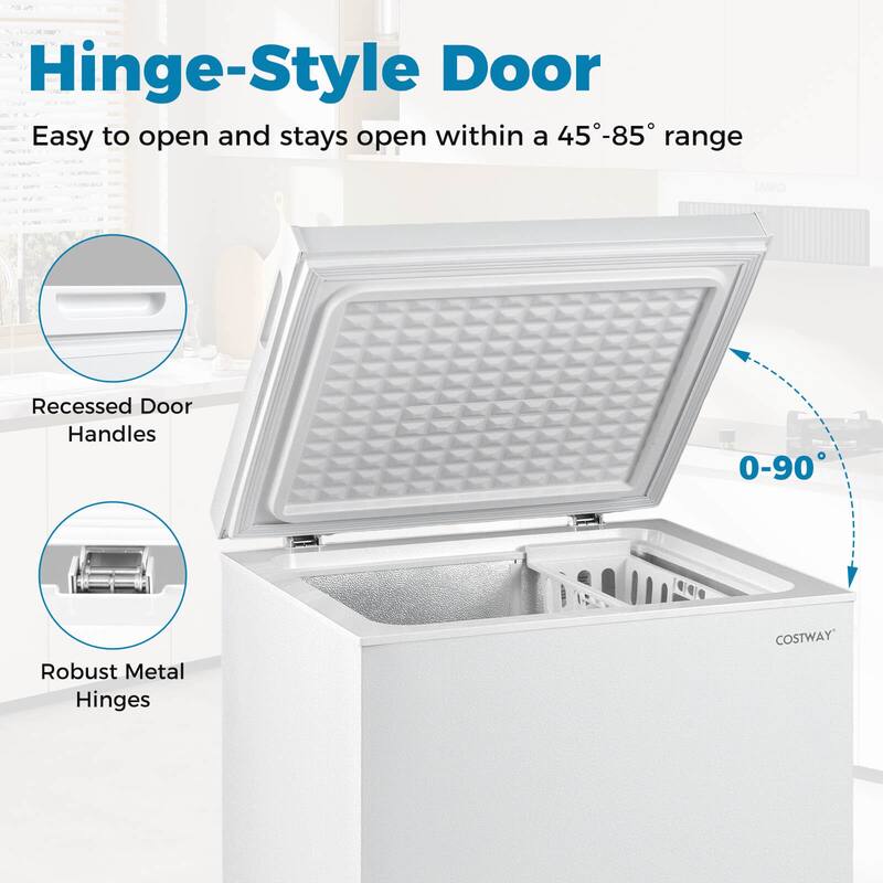 Costway 5 Cu.Ft Compact Chest Freezer with 7-Gear Adjustable - See Details