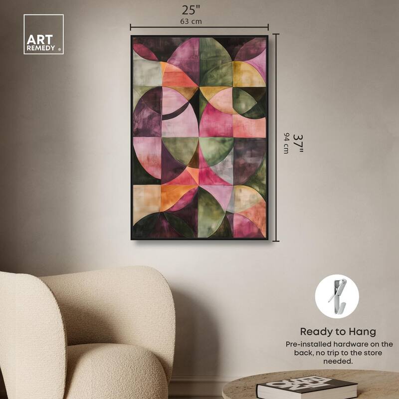 Tessellated Arcs Canvas by Art Remedy