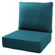 preview thumbnail 71 of 121, Gymojoy 24"x22"x6" Patio Thick Cushions & Pillows Set - Deep Seat Indoor/Outdoor Water & Fade Resistant One Set - Peacock Blue