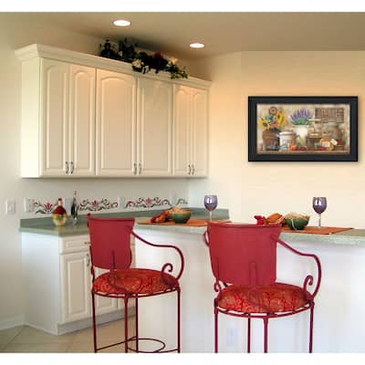 TrendyDecor4U Contemporary "Antique Kitchen" Framed Print Wall Art by Ed Wargo