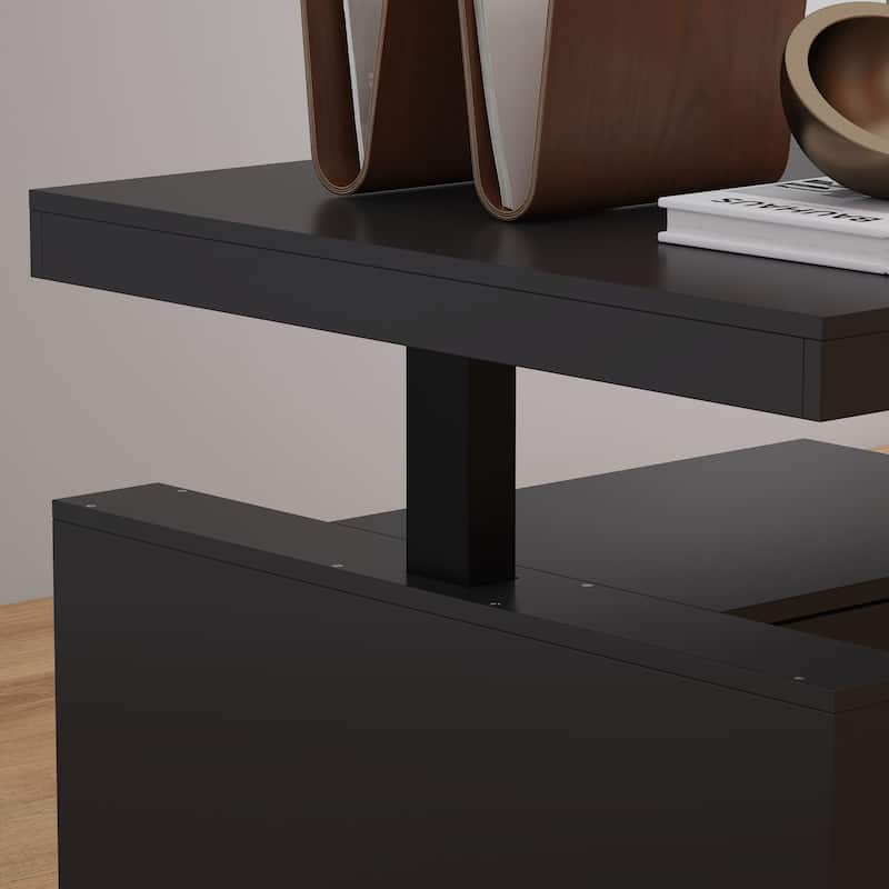 Stylish Black Electric Height-Adjustable Desk Standing Desk Computer Desk: Modern and Functional Workspace Essential