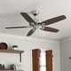 preview thumbnail 1 of 28, Hunter 52" Builder Elite Ceiling Fan w/Pull Chains - Traditional, Casual, Transitional Brushed Nickel