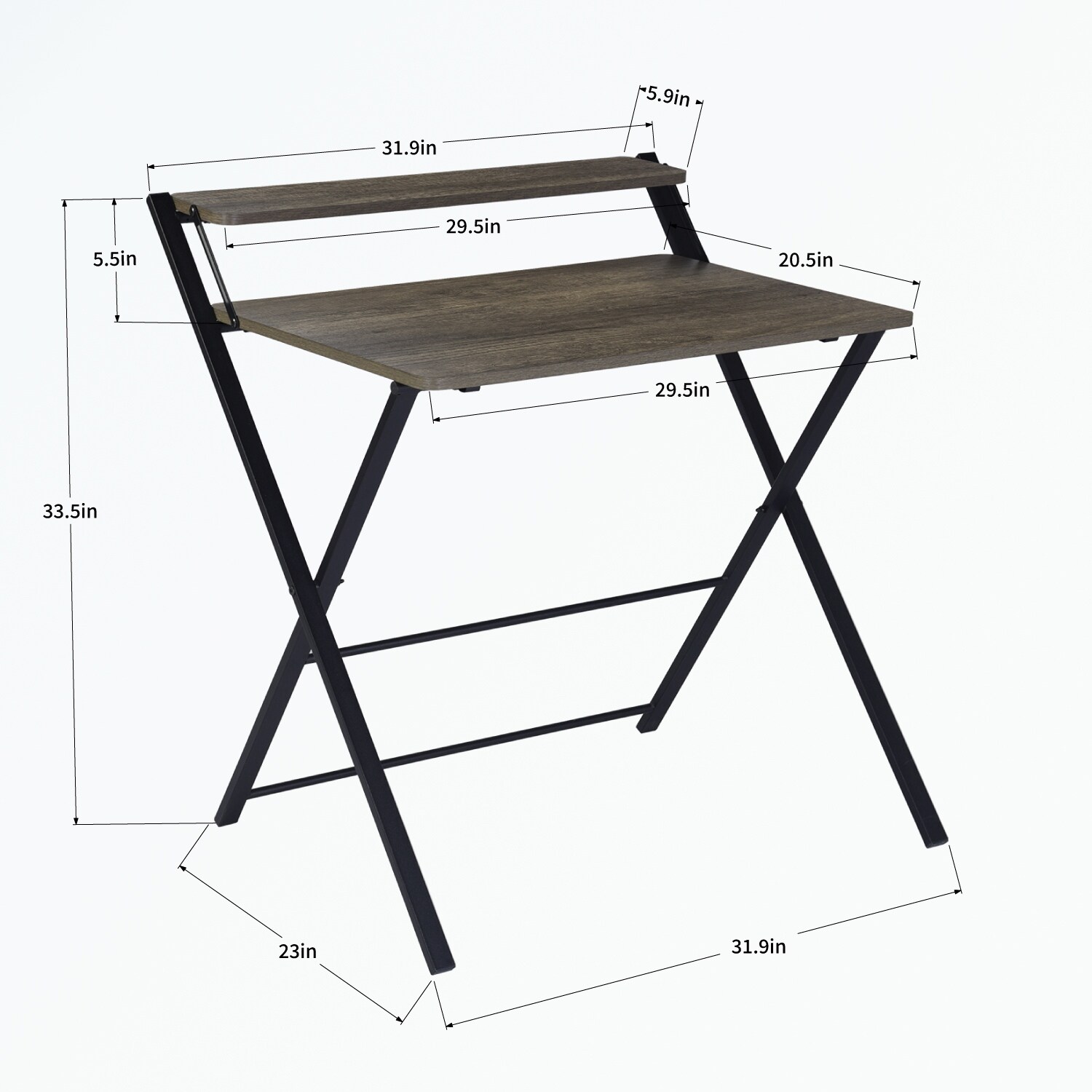 foldable desk with tier Bed Bath Beyond 37276529