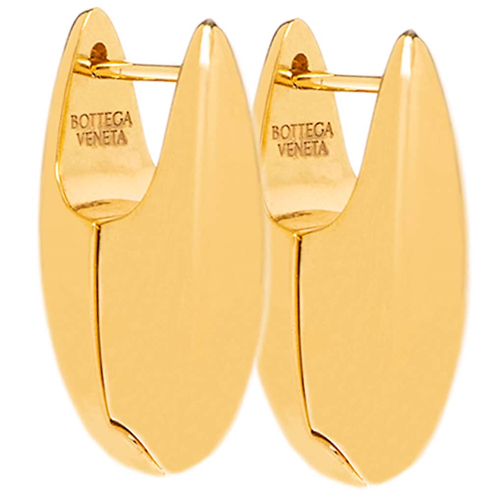 Bottega Veneta Small Ellipse Earrings - Gold
