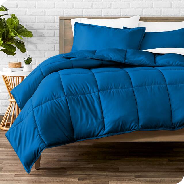 Bare Home Hypoallergenic Down Alternative Comforter Set - Twin - Twin XL - Medium Blue