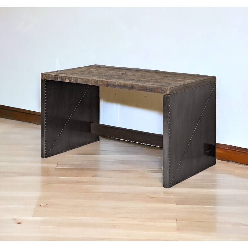 28" Dark Brown Writing Desk - Brown