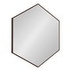 preview thumbnail 14 of 16, Kate and Laurel Rhodes 6-Sided Hexagon Wall Mirror - 30.75x34.75