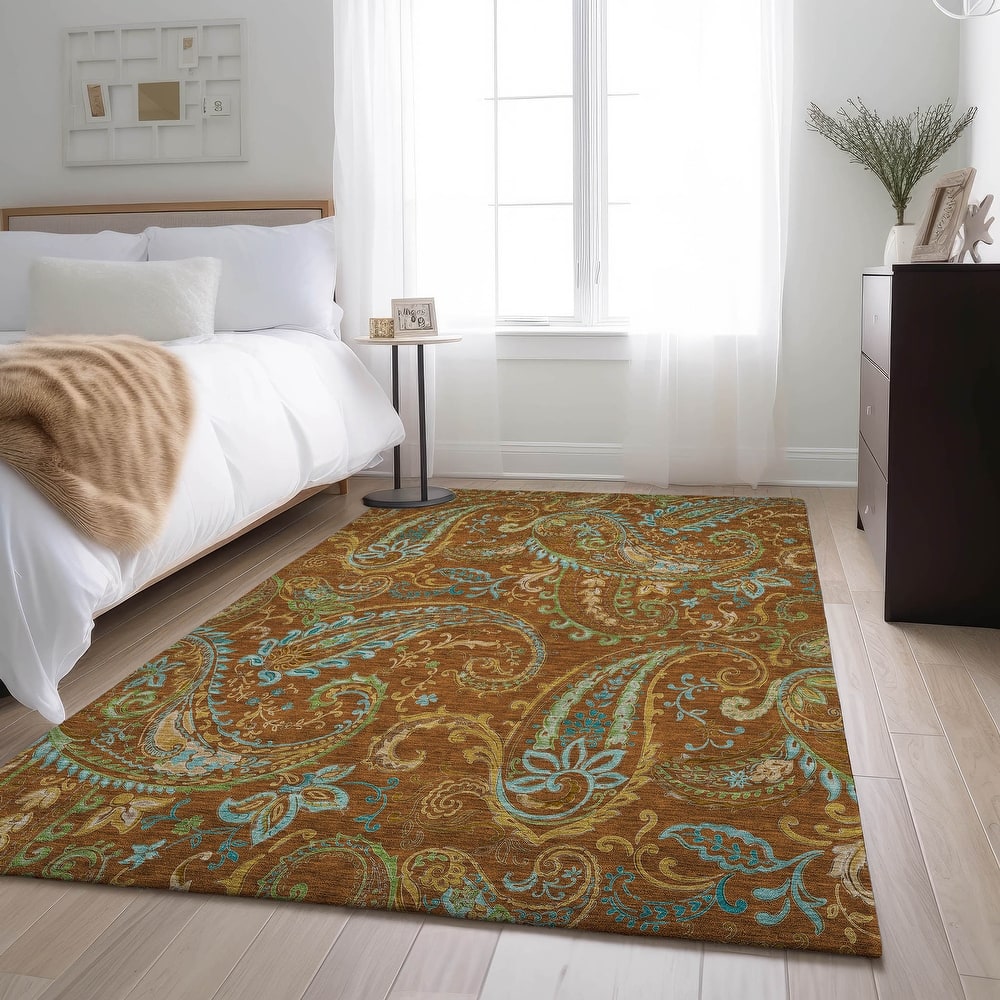 Premium Washable Super Soft Traditional Paisley Mayfield Rug