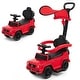 preview thumbnail 6 of 7, 3 in 1 Ride on Push Car Mercedes Benz G350 Stroller Sliding Car Red
