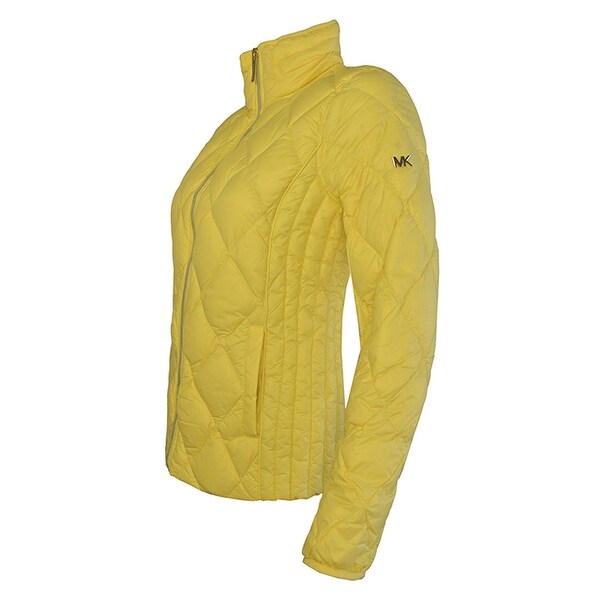 michael kors jacket womens yellow