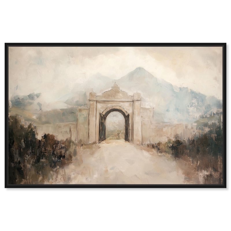 Stone Arch Canvas by Art Remedy - 24" x 16" - Black
