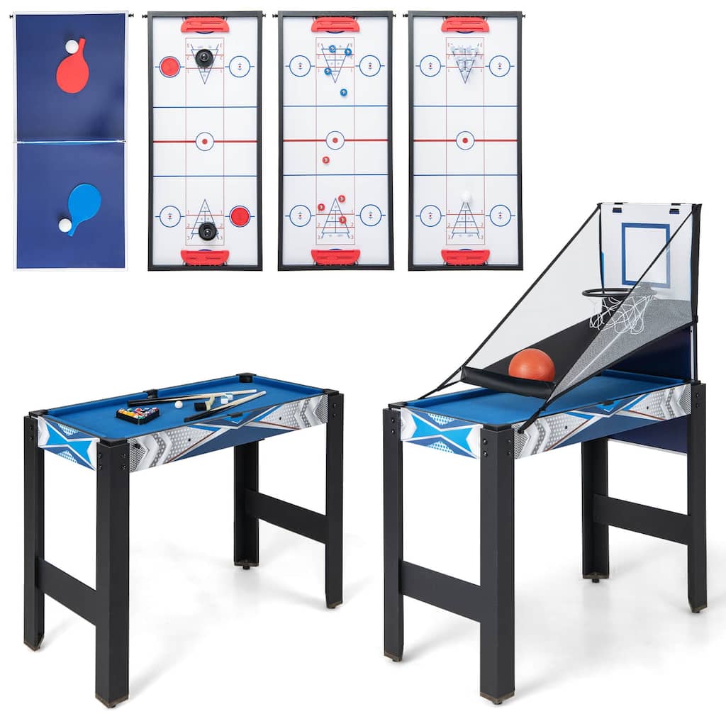 Costway 6-In-1 Combo Game Table Multi Game Table Space saving Game - See Details