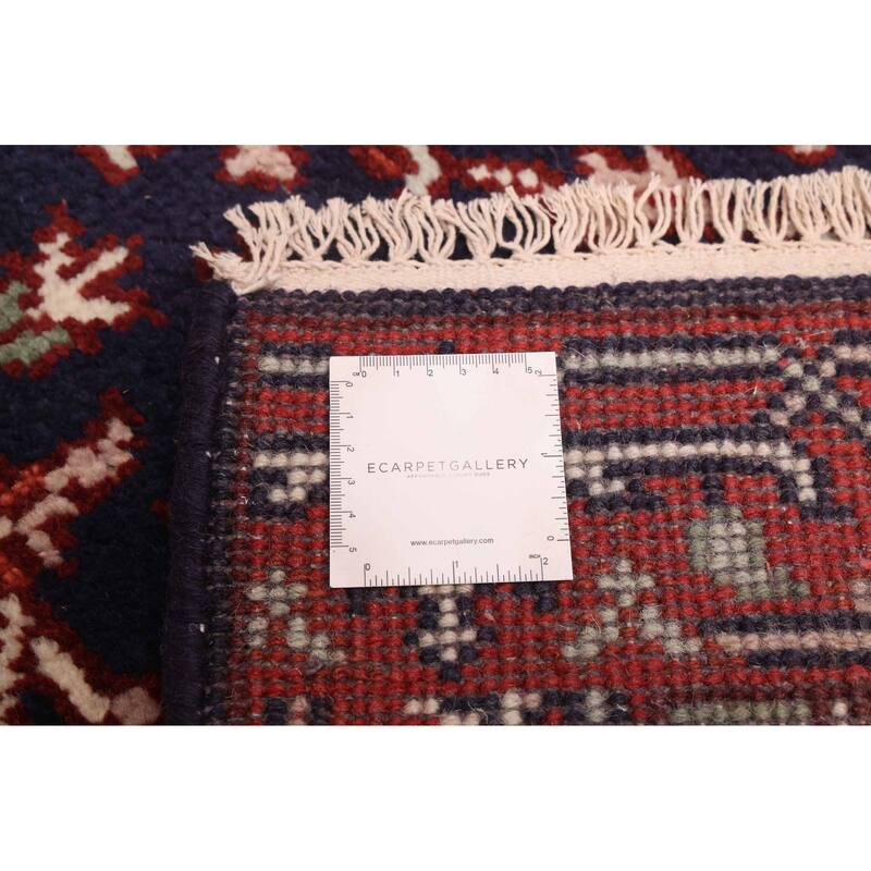 ECARPETGALLERY Hand-knotted Serapi Heritage Dark Navy Wool Rug - 2'6 x 17'9