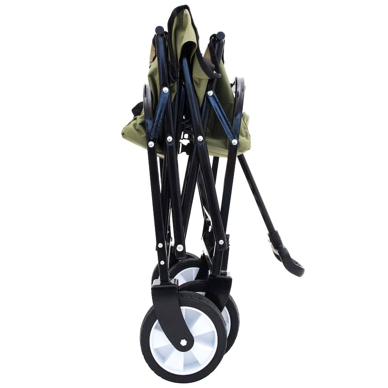 225 lb Collapsible Wagon Cart with Strapping System