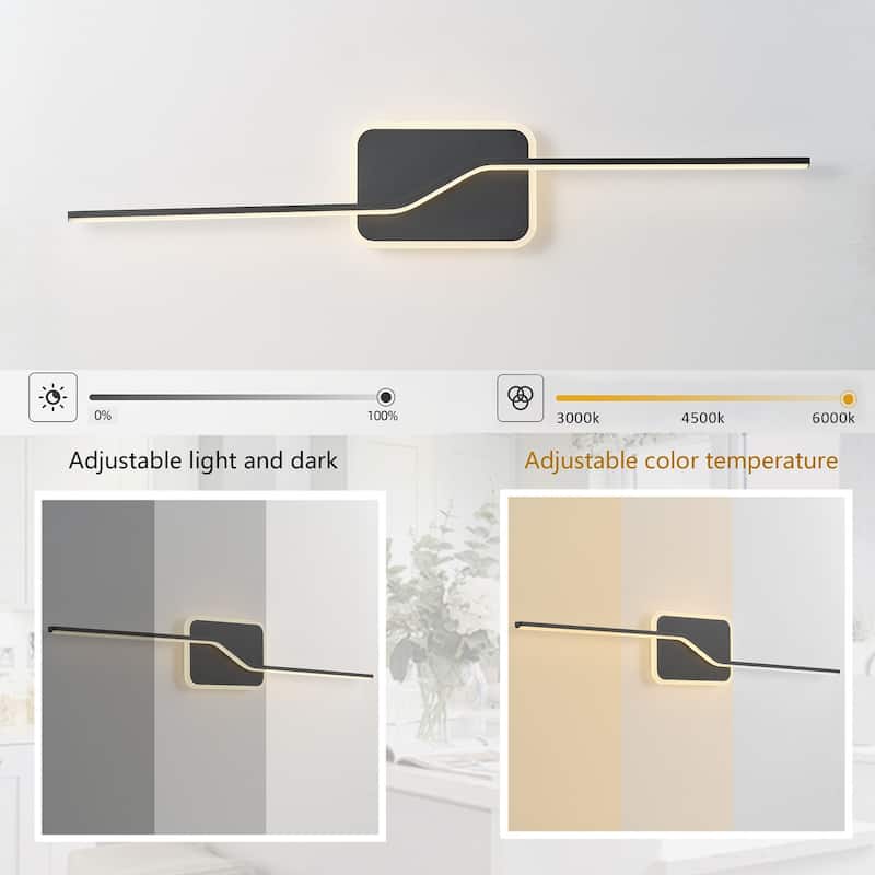 Modern LED Dimmable Vanity Light Over Mirror for Bathroom Lighting