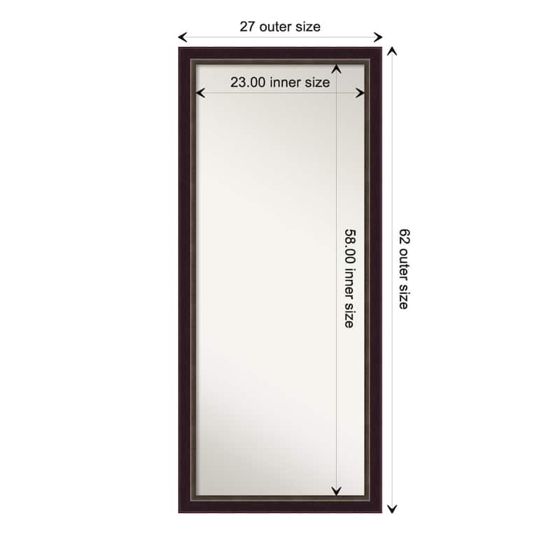 Oversized Wall Mirror Choose Your Custom Size - Signore Bronze Frame