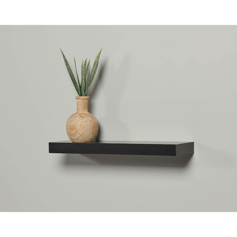 Mini Avalon 6"x20" Black Floating shelf - N/A
