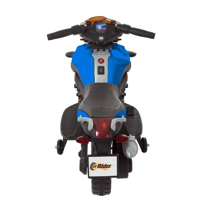 Lil' Rider Kids Electric Motorcycle with Training Wheels - Age 3-6 - N/A