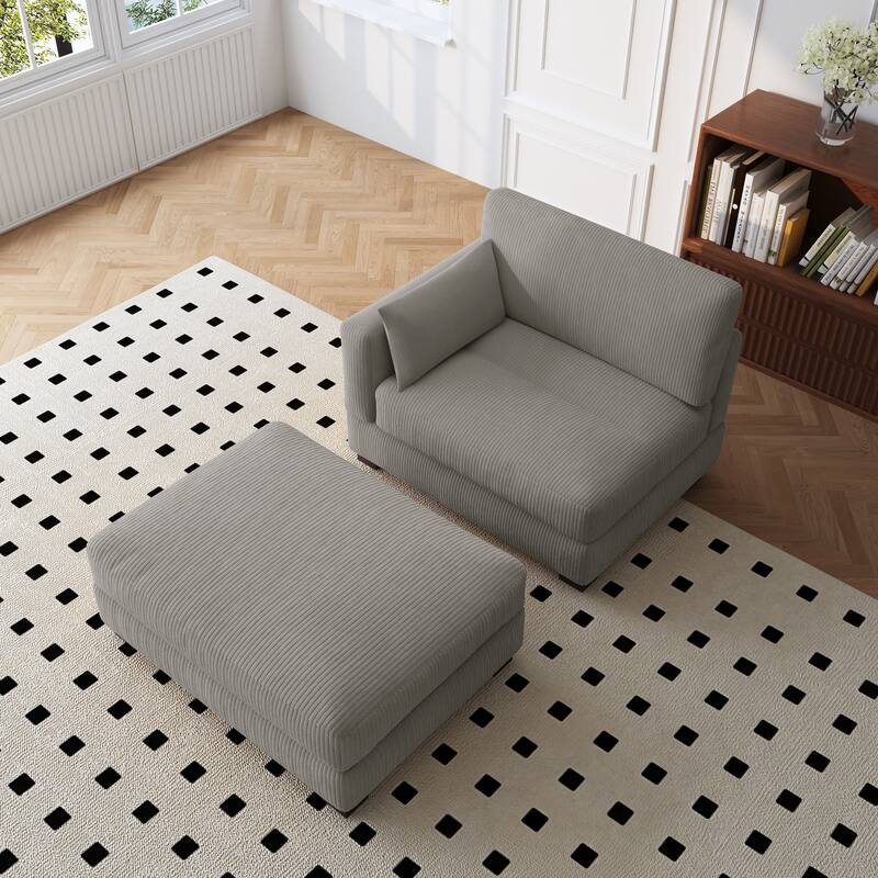 88" Convertible Larger Couch Modular Sectional Sofa Set