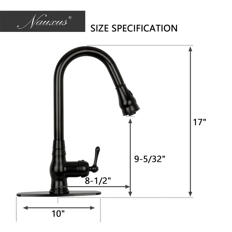 Pull Down Kitchen Faucet with Deck Plate
