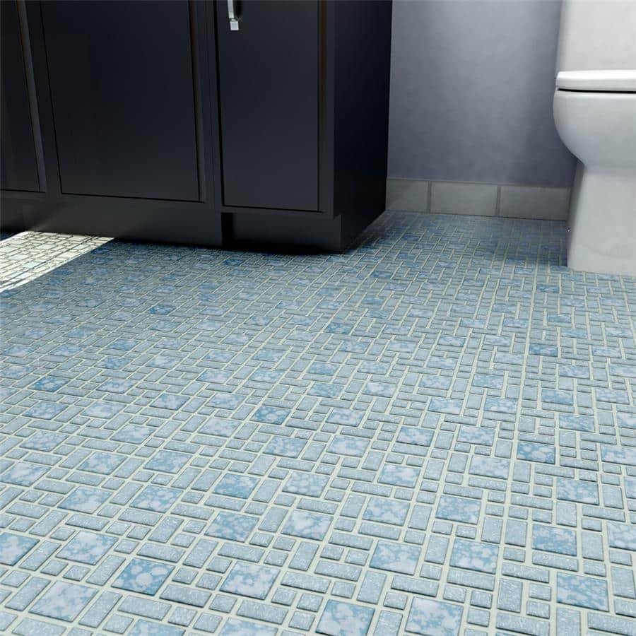 Merola Tile University Blue 11-3/4" x 11-3/4" Porcelain Floor and Wall Tile