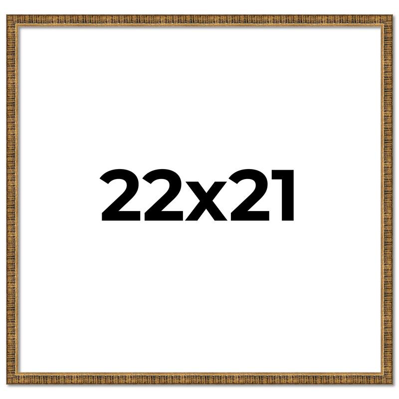 22x21 Frame Gold Solid Wood Picture Frame - Complete Modern Photo