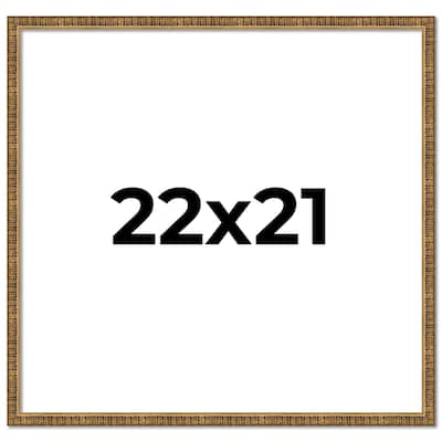 22x21 Frame Gold Solid Wood Picture Frame - Complete Modern Photo