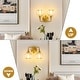 preview thumbnail 62 of 151, Modern Vanity Lights Dimmable Bathroom Light Fixtures with Glass Shade