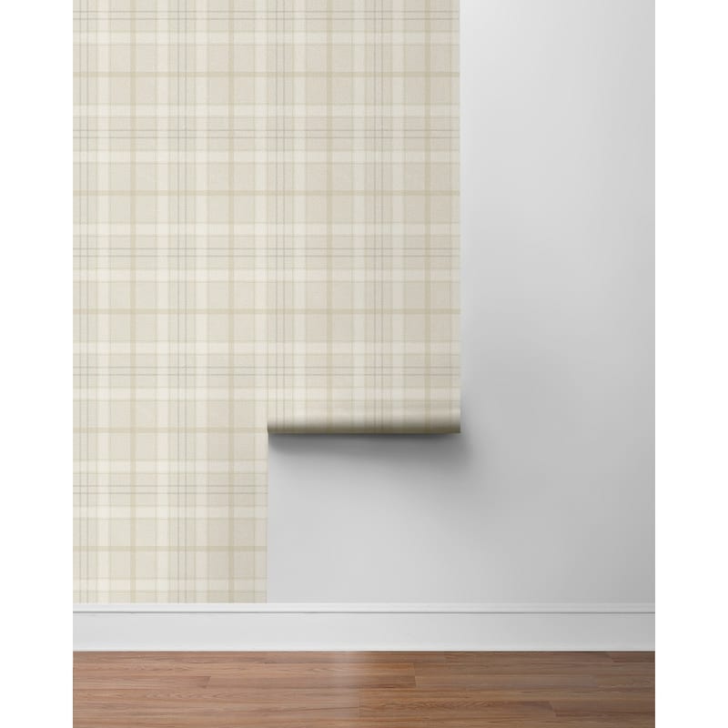 Seabrook Designs Tailor Plaid Prepasted Wallpaper
